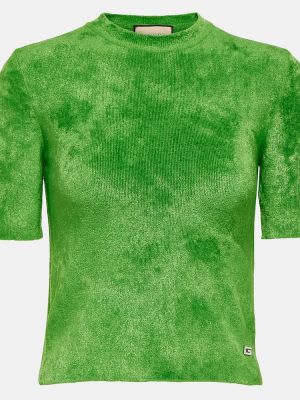 Křišťálový svetr Gucci zelený