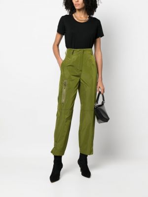 Pantalon cargo slim avec poches Blanca Vita vert