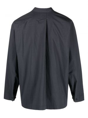 Chemise en coton avec manches longues plissée Homme Plissé Issey Miyake gris