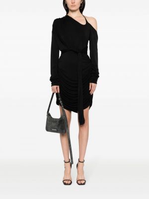 Asymetrické šaty Gauge81 černé