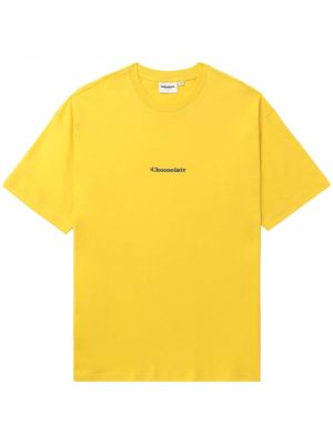 Pamut póló nyomtatás Chocoolate sárga
