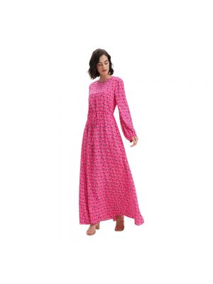 Sukienka długa Diane Von Furstenberg różowa