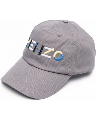 Brodert cap Kenzo grå