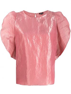 Blusa con volantes Aspesi rosa