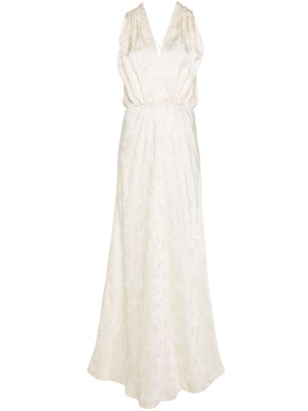 Ravna haljina s cvjetnim printom Mes Demoiselles bijela