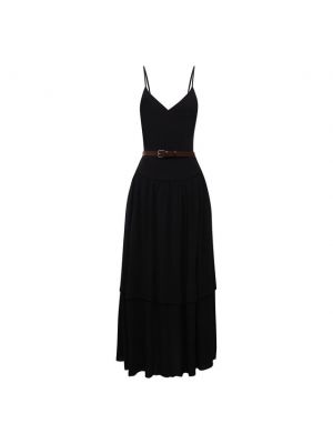 Платье из вискозы Victoria Beckham, черное
