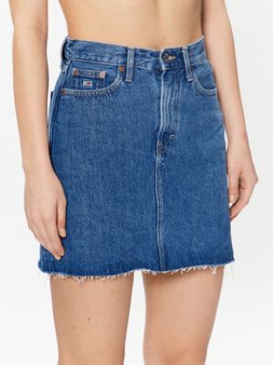 Priliehavá džínsová sukňa Tommy Jeans