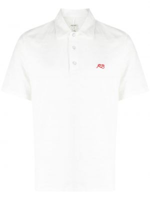 Siuvinėtas polo marškinėliai Rag & Bone balta