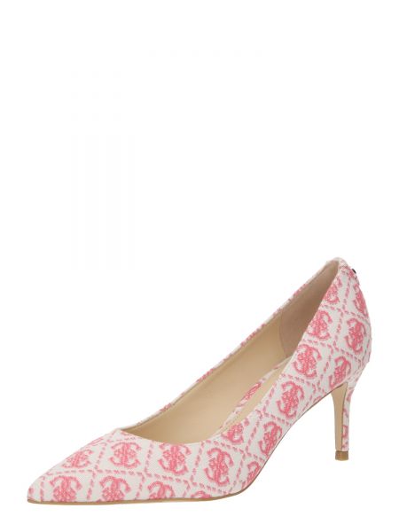 Полуотворени обувки с ток Guess розово