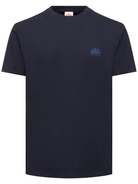 Camiseta de algodón de tela jersey Sundek azul