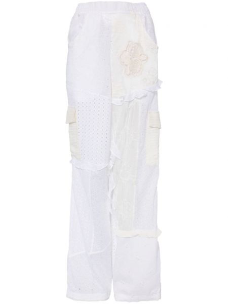 „cargo“ stiliaus kelnės Cavia balta
