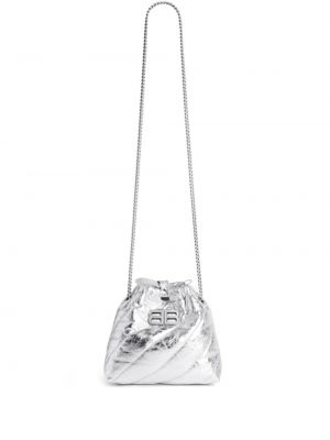 Crossbody táska Balenciaga ezüstszínű
