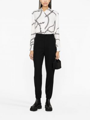 Saténová džínová košile s potiskem Versace Jeans Couture