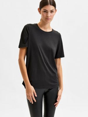 T-shirt Selected Femme schwarz