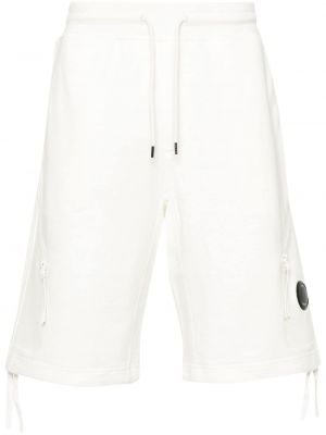 Shorts de sport avec applique C.p. Company blanc