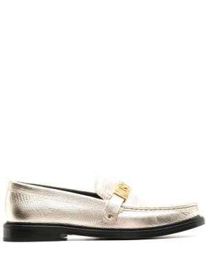 Pantofi loafer Moschino auriu