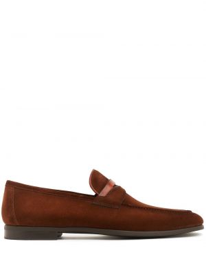 Slip-on seemisnahksed loafer-kingad Magnanni pruun