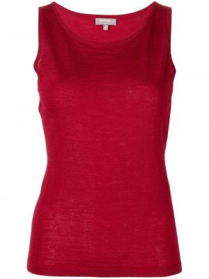 Strikke cashmere tank top N.peal rød