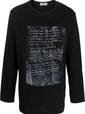 Långärmad t-shirt Yohji Yamamoto svart