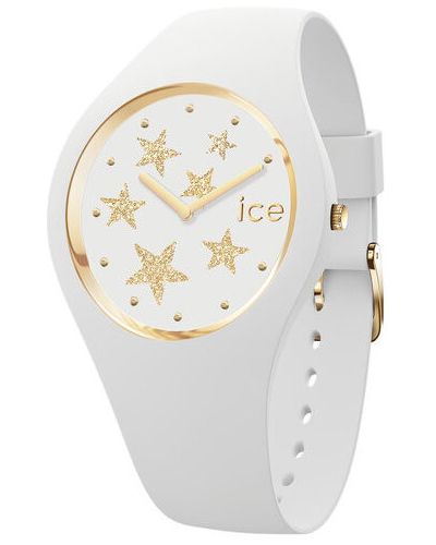 Csillag mintás óra Ice-watch fehér