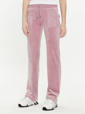 Różowe spodnie sportowe Juicy Couture