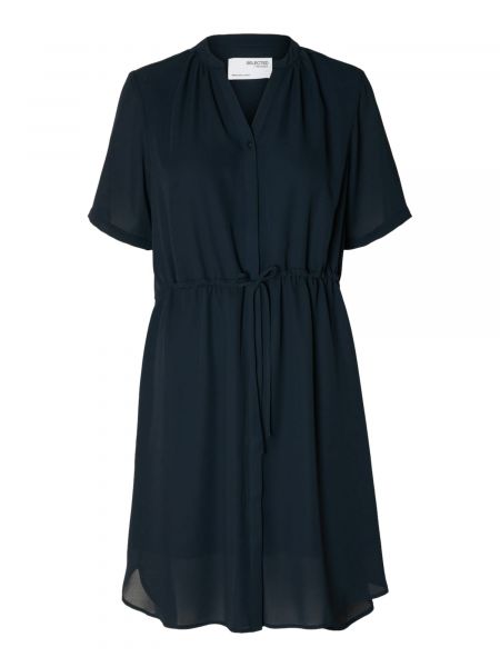 Robe chemise Selected Femme bleu