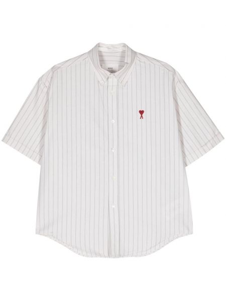Pruhovaná košile Ami Paris bílá