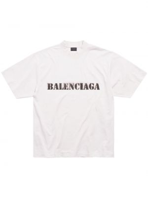 Bavlnené tričko s potlačou Balenciaga