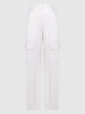 Вовняні штани карго Alexander Mcqueen білі