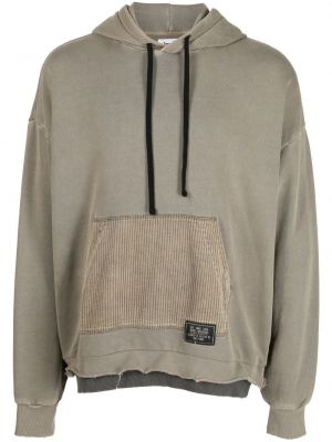 Distressed hoodie mit taschen Izzue beige