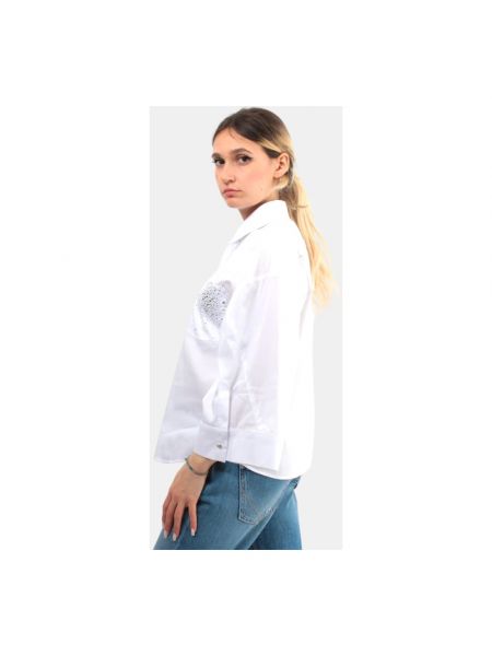 Camisa bootcut clásica Jijil blanco