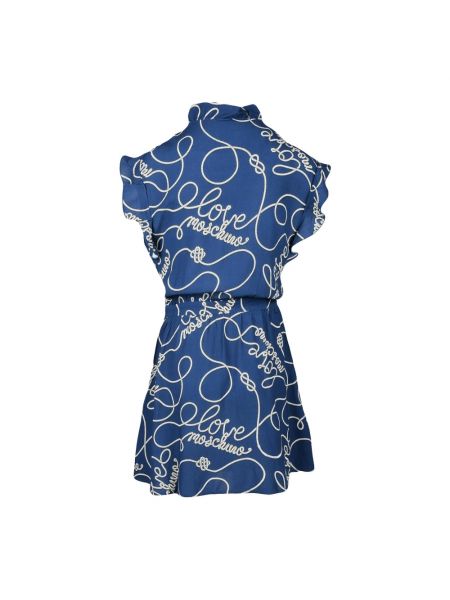Mini vestido Love Moschino azul