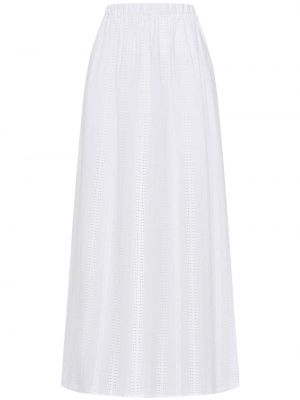 Βαμβακερή maxi φούστα 12 Storeez λευκό
