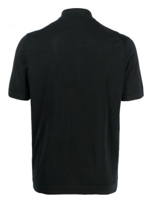 Polo marškinėliai su sagomis Drumohr juoda