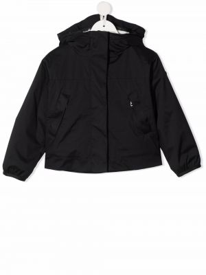 Hette lang jakke for jenter Moncler Enfant svart