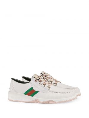 Zapatillas con cordones Gucci blanco