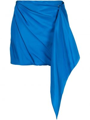 Hedvábné mini sukně Gauge81 - modrá