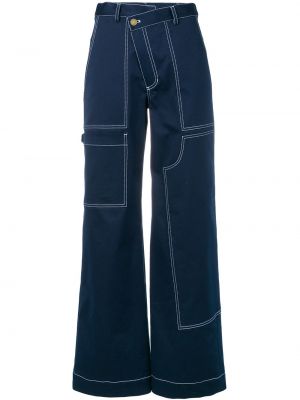 Pantalones bootcut Monse azul