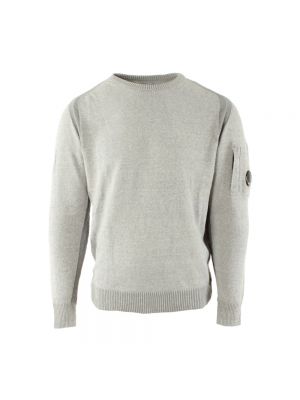 Lniany sweter C.p. Company szary