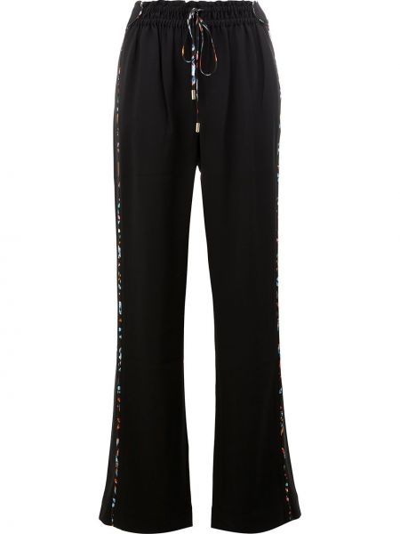 Pantalones con cordones bootcut Peter Pilotto negro