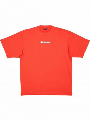 T-shirt oversize Balenciaga rosso