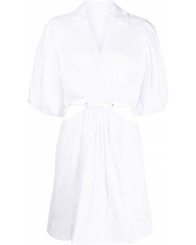 Памучна мини рокля Simkhai бяло