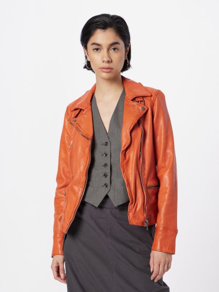 Usnjena jakna Oakwood oranžna