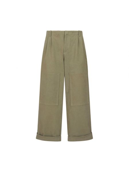 Szerokie spodnie Etro zielone