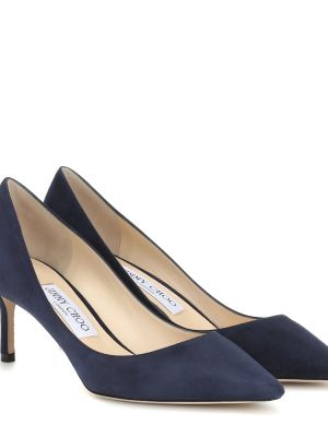 Semsket skinn pumps Jimmy Choo blå