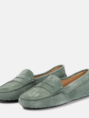Pantofi din piele de căprioară Tod's verde