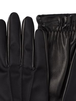 Kožené rukavice Prada černé