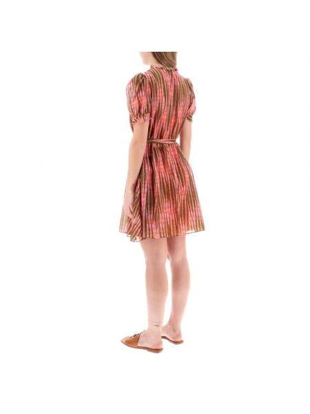 Mini vestido con estampado Saloni rosa