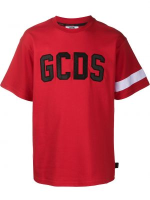 Тениска с принт Gcds червено