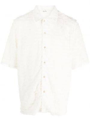 Chemise avec manches courtes Séfr blanc